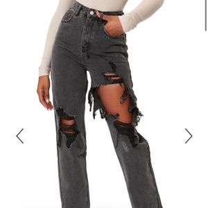 The Kript Saint Jeans in Black - Size XXS; Sold Out Online